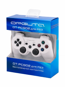 Геймпад беспроводной Bluetooth джойстик для PS3, ПК, Орбита OT-PCG02 Белый